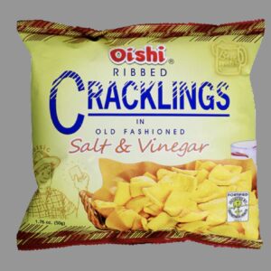 RIBBED CRACKLING SALT/VINEGAR CHIPS (50g)